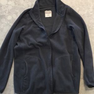 Maternity zip up fleece sweater